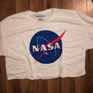 cropped NASA t-shirt